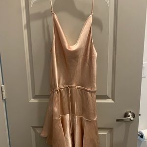 Princess polly rose gold dress size 6